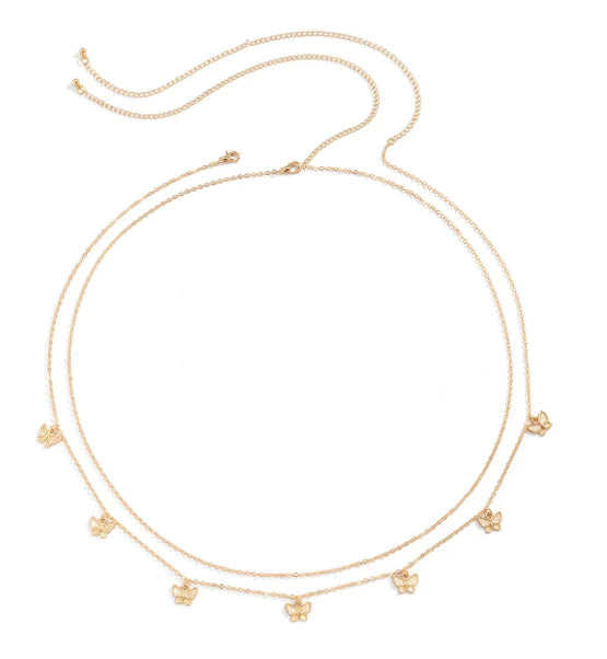 Elegant Butterfly Tassel Waist Chain