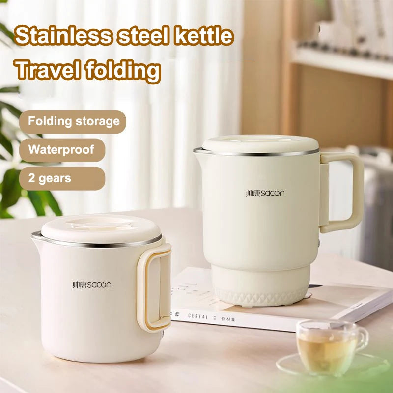 2025 New 3-in-1 Multifunctional Rice Cooker: Portable Electric Kettle and Foldable Hot Pot for Home and Travel