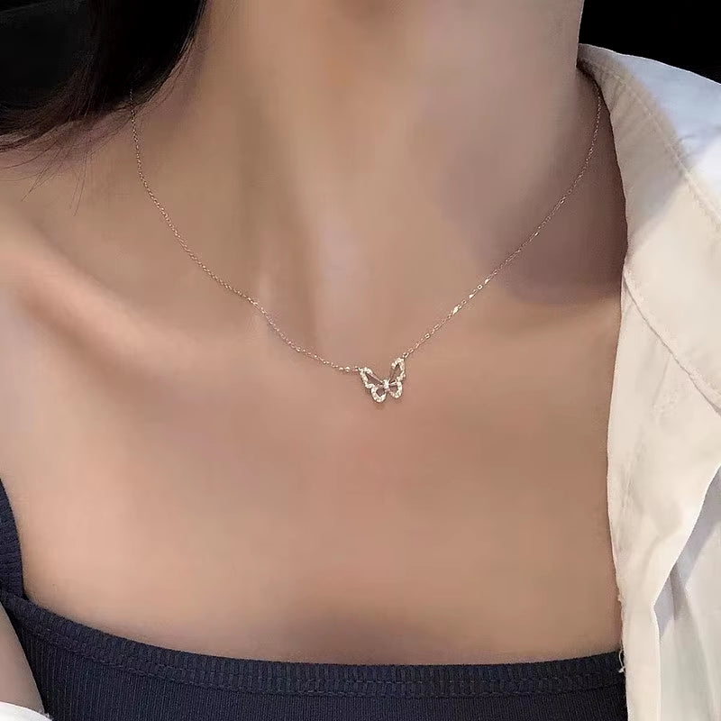 Elevate Your Elegance with the Popular Sparkling Clavicle Chain Choker Necklace for Women - Perfect for Weddings, Parties, and Birthday Celebrations