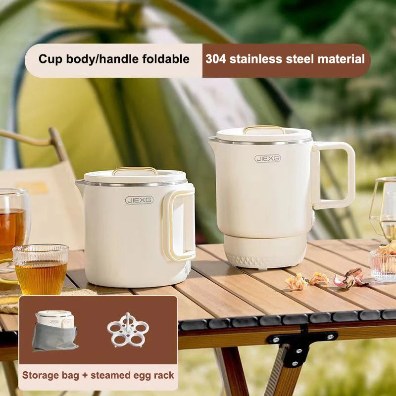2025 New 3-in-1 Multifunctional Rice Cooker: Portable Electric Kettle and Foldable Hot Pot for Home and Travel