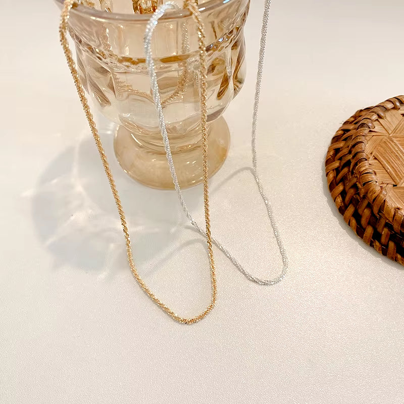 Elevate Your Elegance with the Popular Sparkling Clavicle Chain Choker Necklace for Women - Perfect for Weddings, Parties, and Birthday Celebrations