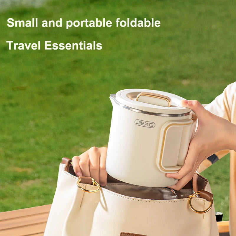 2025 New 3-in-1 Multifunctional Rice Cooker: Portable Electric Kettle and Foldable Hot Pot for Home and Travel